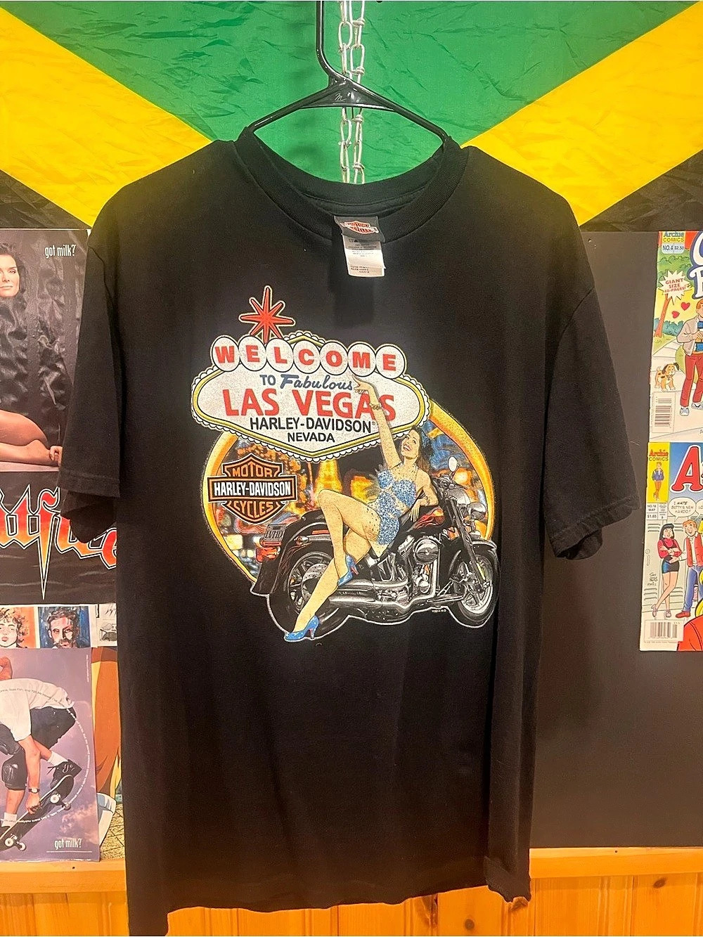 Harley-Davidson Las Vegas Graphic Tee Black Like New